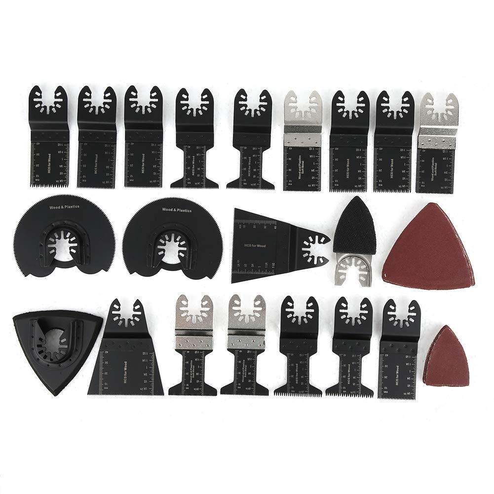 Cuchillas Multiherramienta 18 Piezas Hoja de Sierra Oscilante Accesorios de Herramienta Oscilante Multiherramienta para Worx, Dewalt, Makita, Bosch, Fein Multimaster, etc.