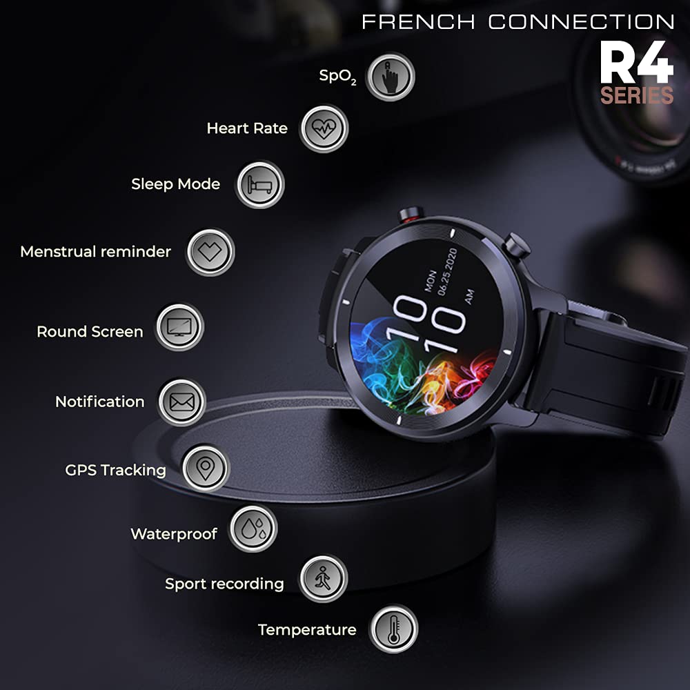 French Connection R4 Series Smartwatch With Full Touch Hd Screen - Main Image