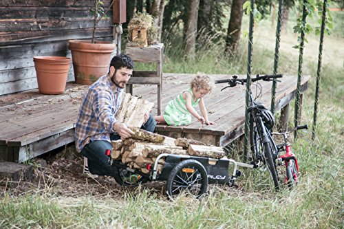 Burley Flatbed, Aluminum Utility Cargo Bike Trailer , Black