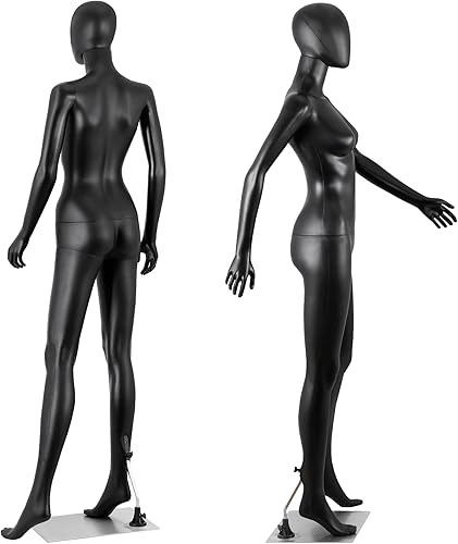 Miniatura 9 de ZENY Maniquí femenino de cuerpo completo con forma de vestido de maniquíes ajustables de 70 pulgadas, modelo de vestido de maniquíes desmontable con