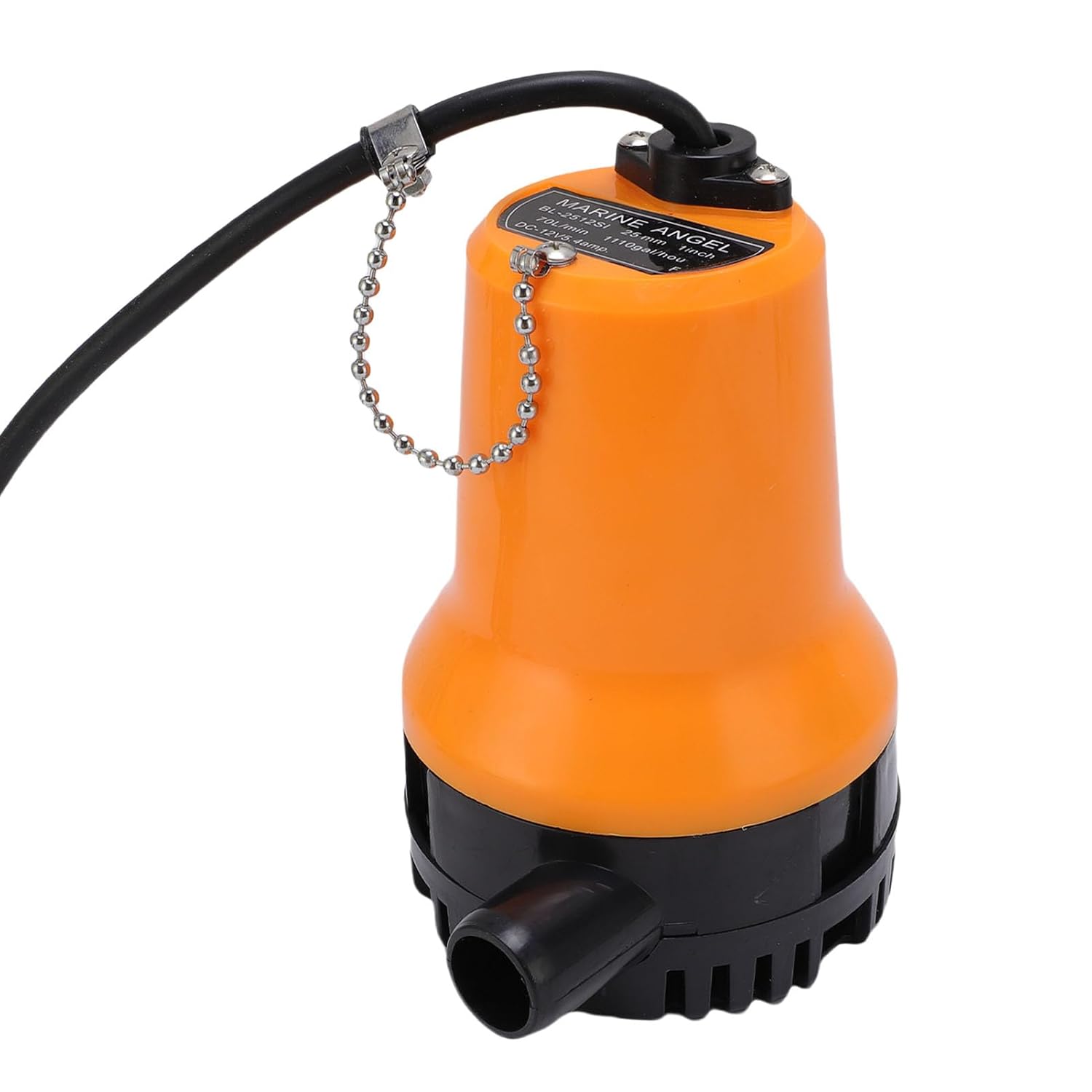 Submersible 45W 1110GPH Portable Utility Pump for Pool Draining Basement Boat Orange