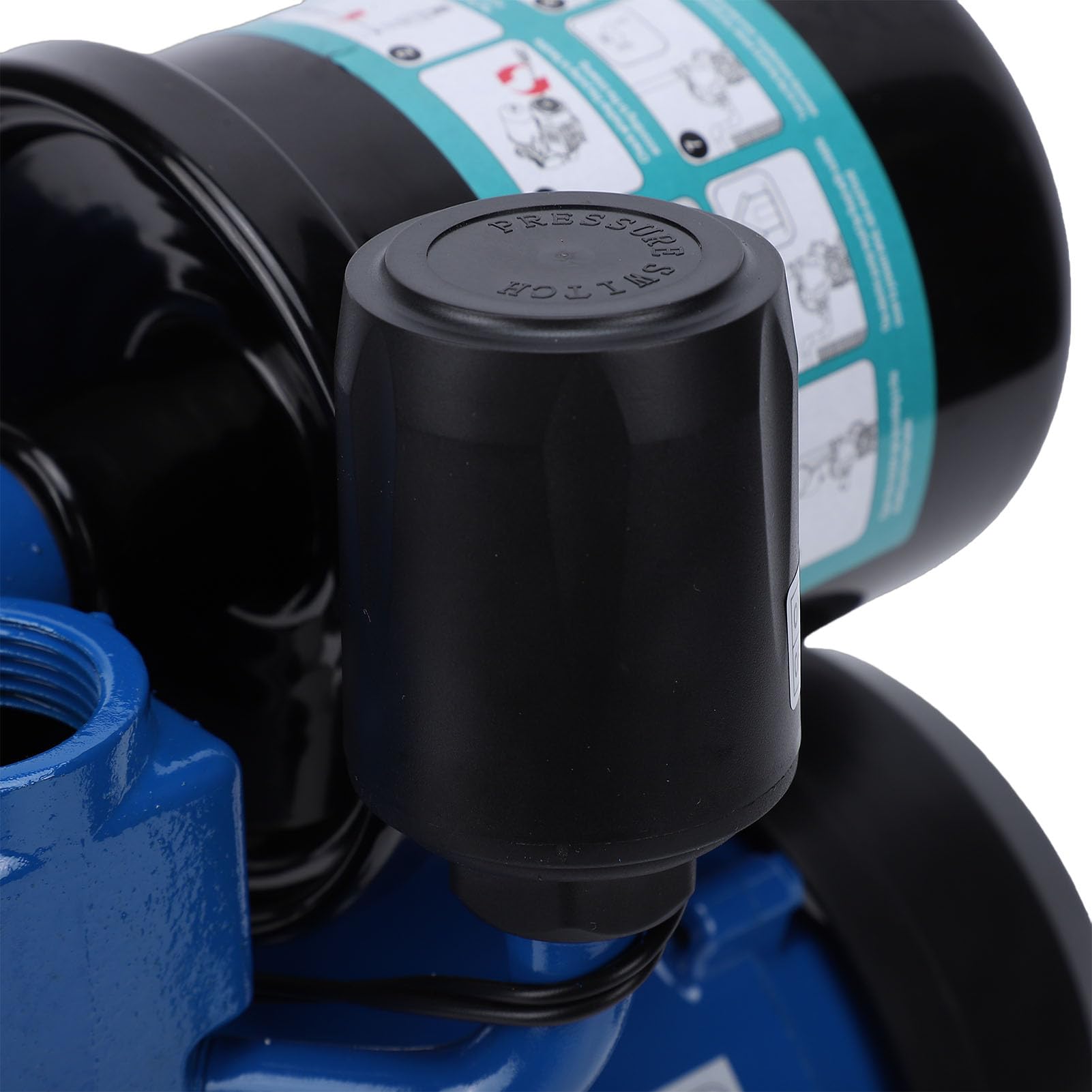 Ausla Pompa Booster Autoadescante con Serbatoio a Pressione, Pompa a Getto per Pozzi Poco Profondi da 1 per Aumento della Pressione dell'Acqua e Irrigazione del Prato 40 L/min (Spina europea 220 V)