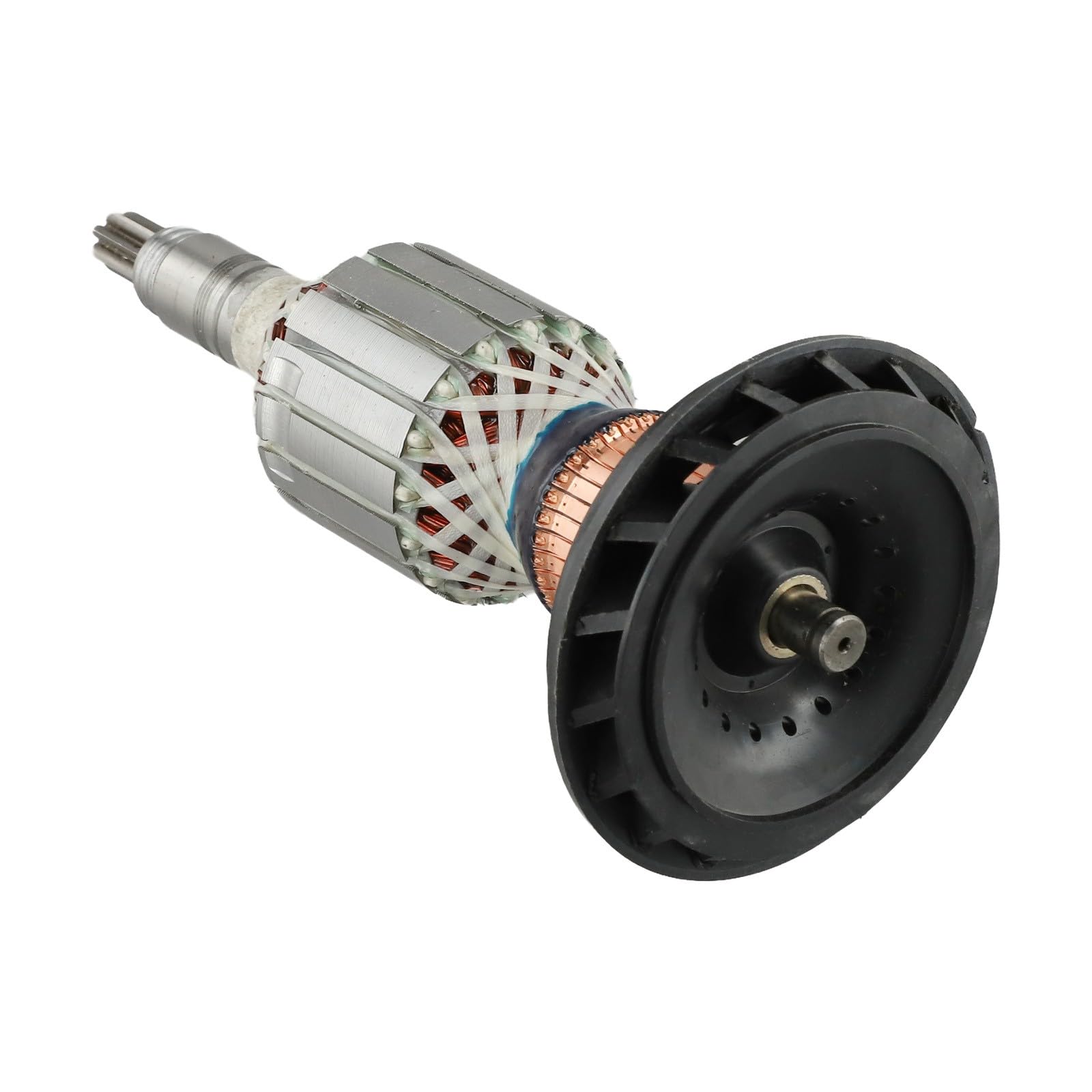 Lot de 4 ancrages de rotor de rechange pour marteau de démolition Bosch GBH11DE GSH11E, 220-240 V, 208 mm, 4 pièces avec brosse en carbone et roulement