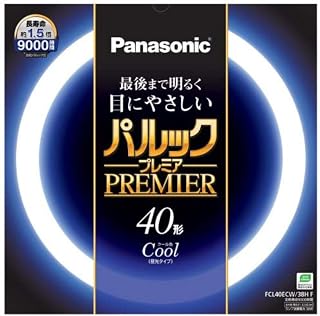 パナソニック 丸形蛍光灯(FCL) パルックプレミア 40W形 G10q クール色 FCL40ECW38HF