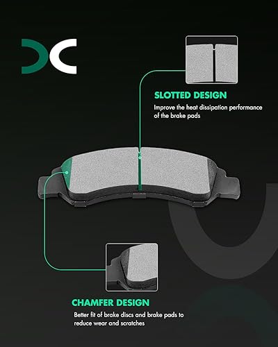 Miniatura 261 de SCITOO D1629 Ceramic Brake Pads Sets Front Fit For Dodge For Durango,For Jeep Grand Cherokee,For Mercedes-Benz