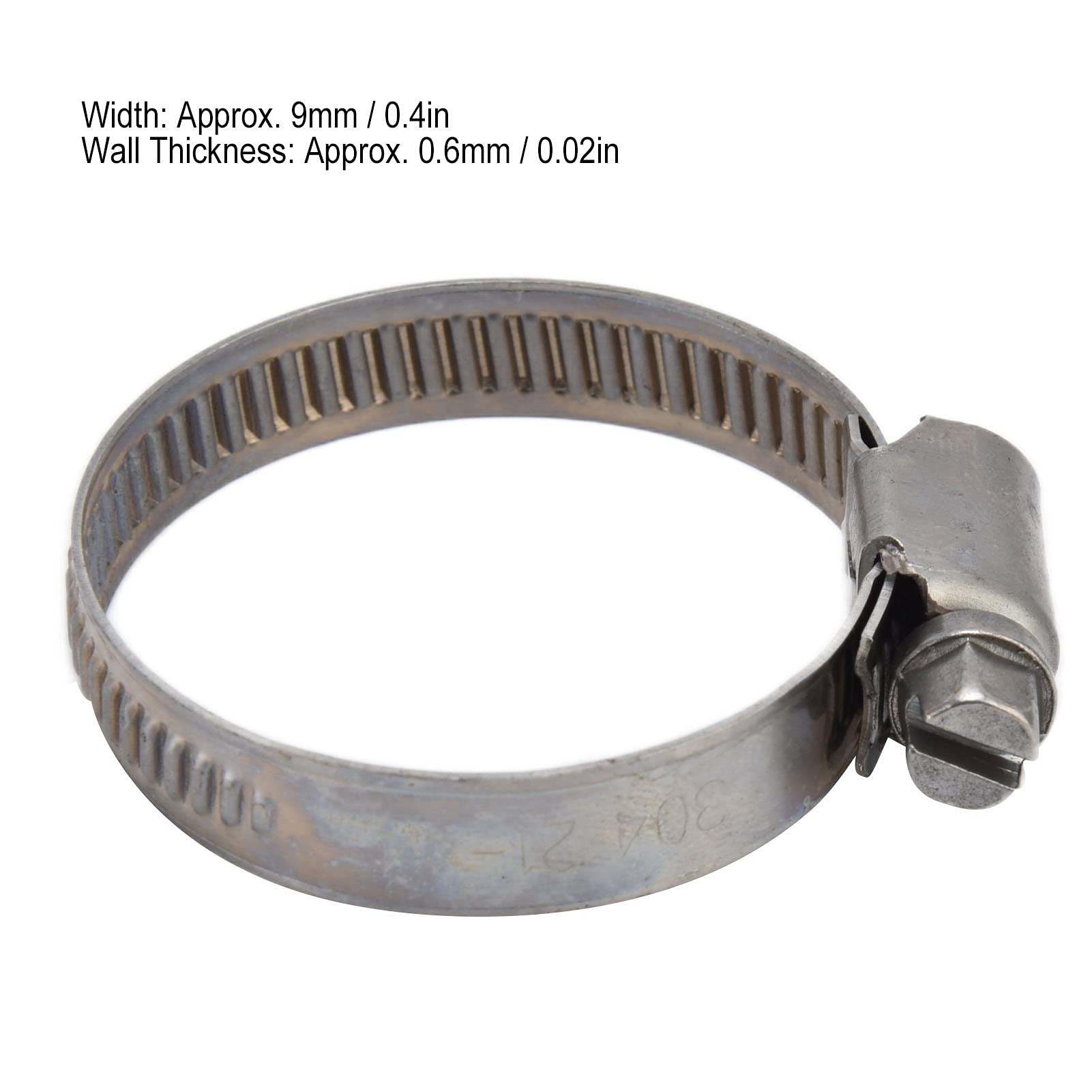 30 morsetti per tubi in stile tedesco, morsetto per tubi del carburante in acciaio inossidabile 304 regolabile, clip per tubi resistenti alla corrosione per linee di carburante e a (21-44)