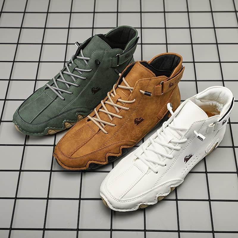 Miniatura 7 de Tzsaixeh Zapatos de senderismo para hombre, zapatillas de deporte de moda, zapatos casuales para correr, botas chukka para hombre, botas de