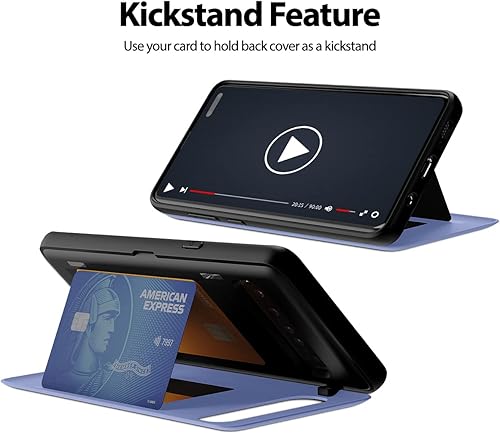 Miniatura 489 de GOOSPERY Parachoques magnético para puerta compatible con Galaxy S23, tarjetero tipo cartera, cierre automático, protección de doble capa resistente