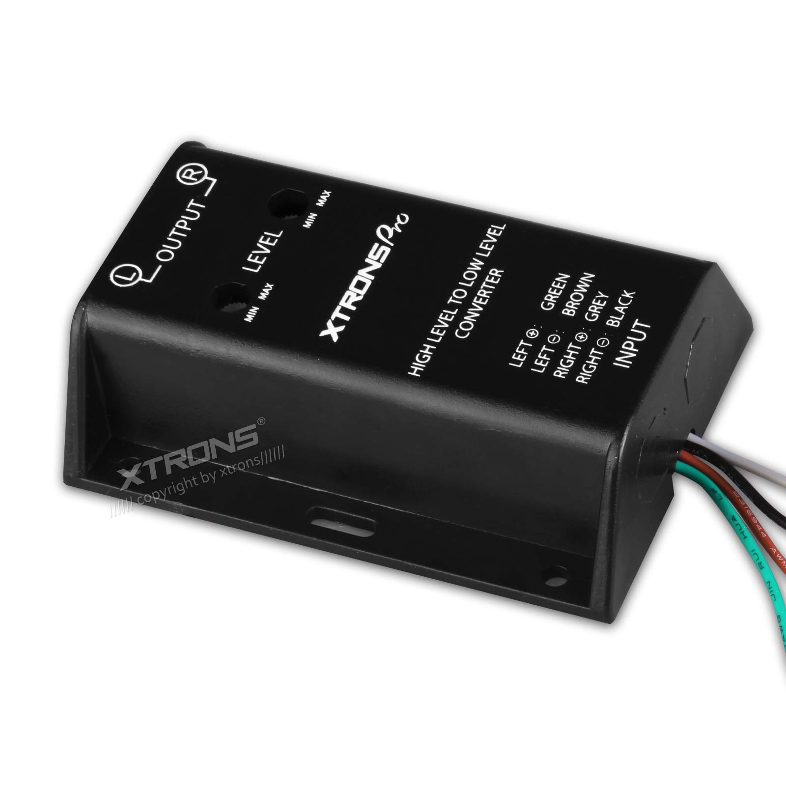 XTRONS Car Stereo Speaker Two Channel Hi-Lo RCA Line Out Converter