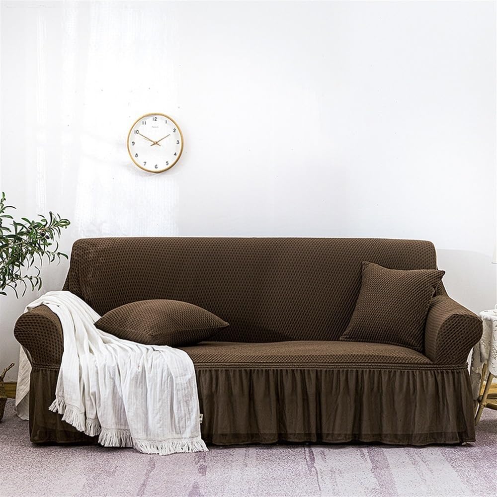 Housse de canapé extensible pour salon de style ferme et familial