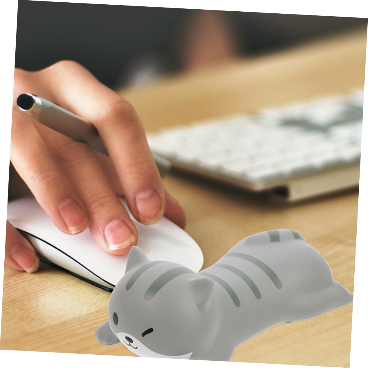 TEHAUX 10stücke Ergonomische Handgelenkauflagen Für Und Mauspad Und Rosa Mit Massagepunkten Druckentlastung Für Büro Und Gaming Leicht Zu Reinigen Und Tragbar