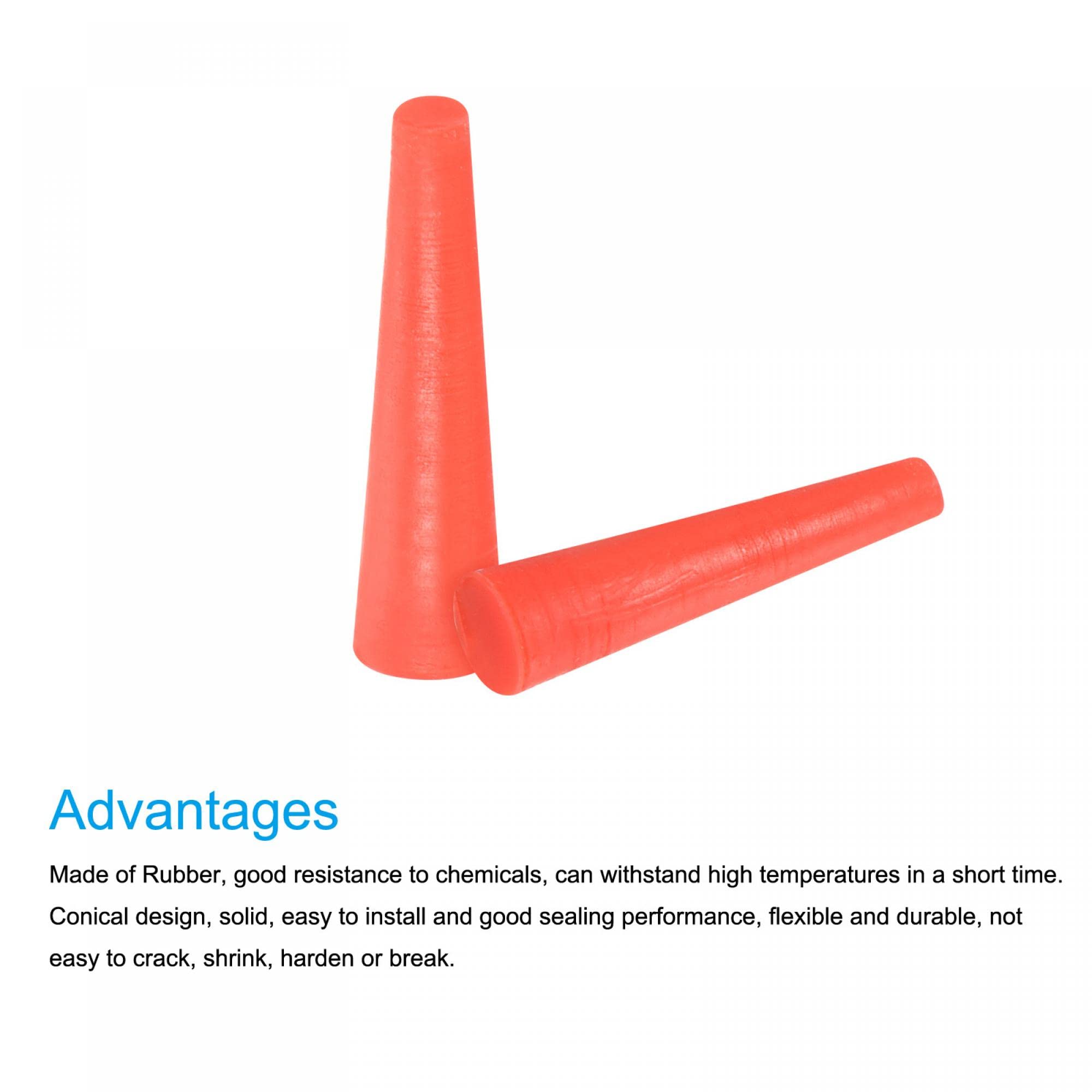 Lot De 12 Bouchons Coniques En Caoutchouc Silicone 6mm à 10mm - Résistants Haute Température