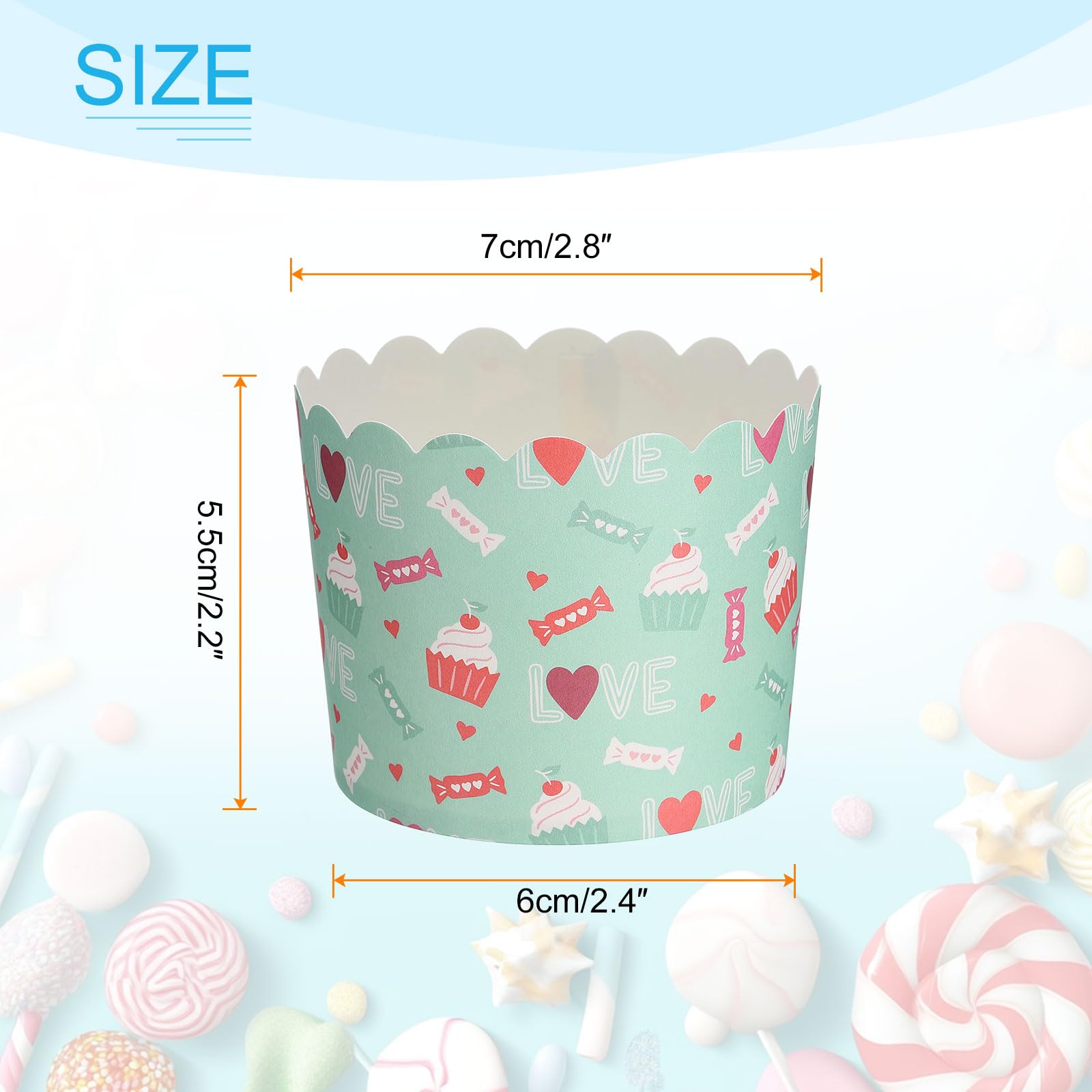 QUARKZMAN 150pz Pirottini da Forno in Carta 6oz Pirottini Involucri Monouso