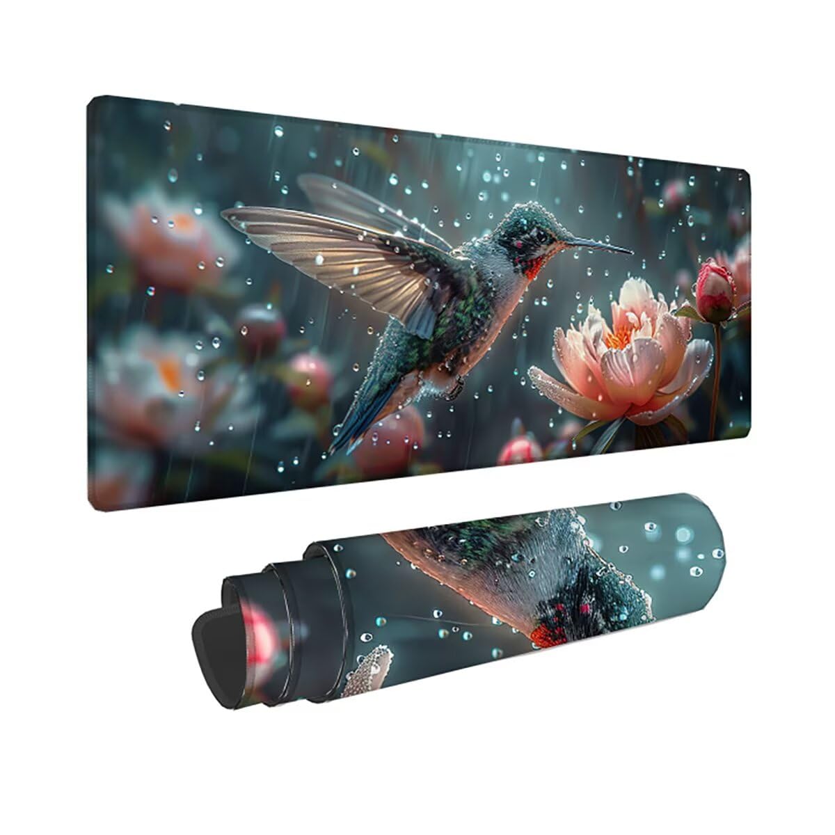 Tappetino per Mouse Gaming XXL 1200x600x3mm– Ufficio Mousepad Grande – Migliora la Velocità e la Precisione Tenuta Stabile Sottomano per Ufficio e Casa Accessori Scrivania Fiori PjY11261 N-U