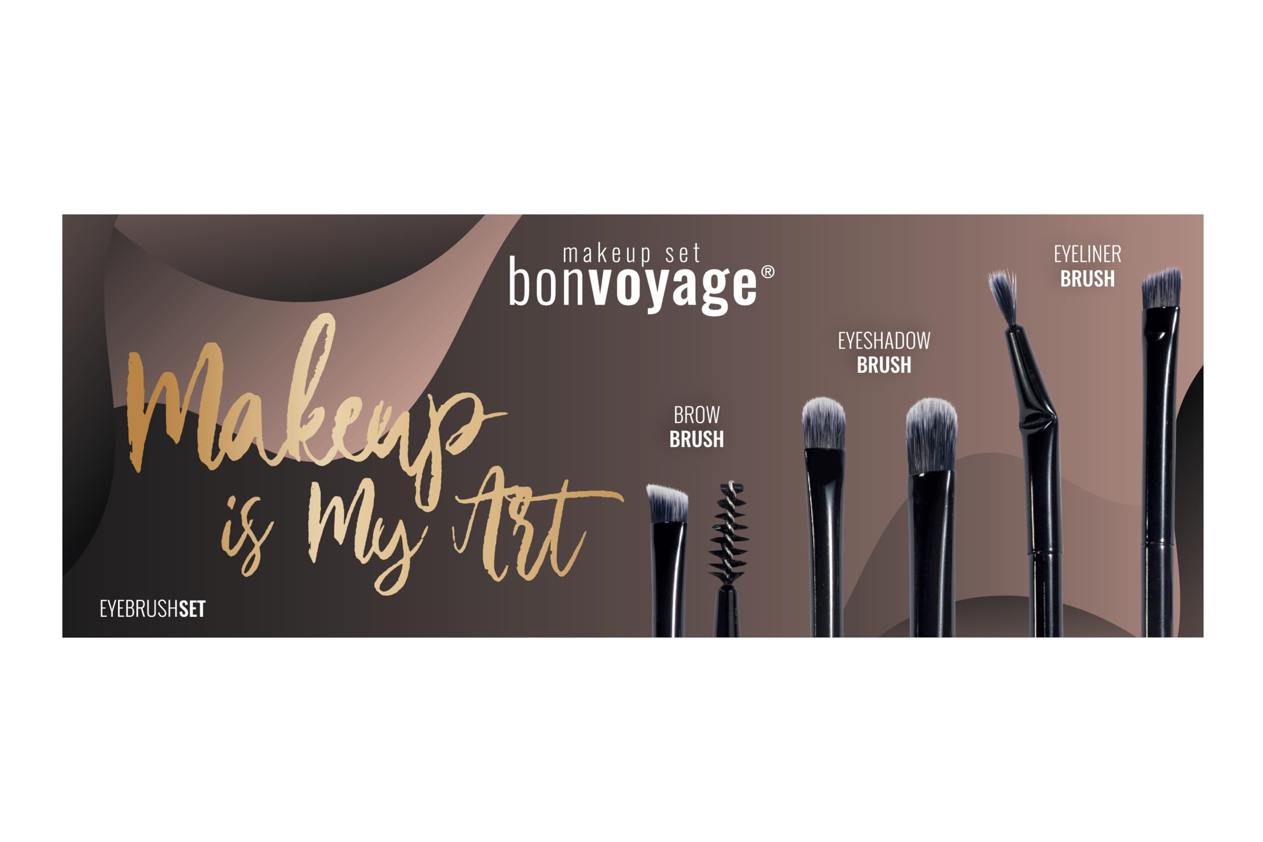 Bonvoyage Essentials, Professional Eye Makeup Brushes, 5-Piece Set featuring Eyeshadow - Image 2