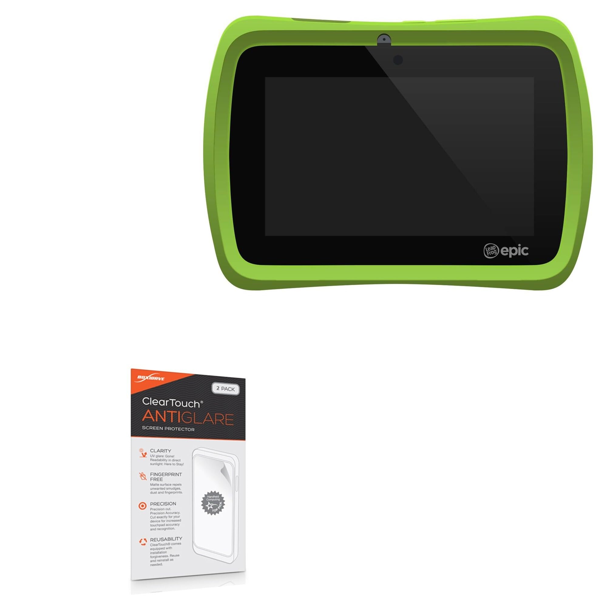 BoxWave Screen Protector Compatible with Leapfrog Epic - ClearTouch Anti-Glare (2-Pack), Anti-Fingerprint Matte Film Skin