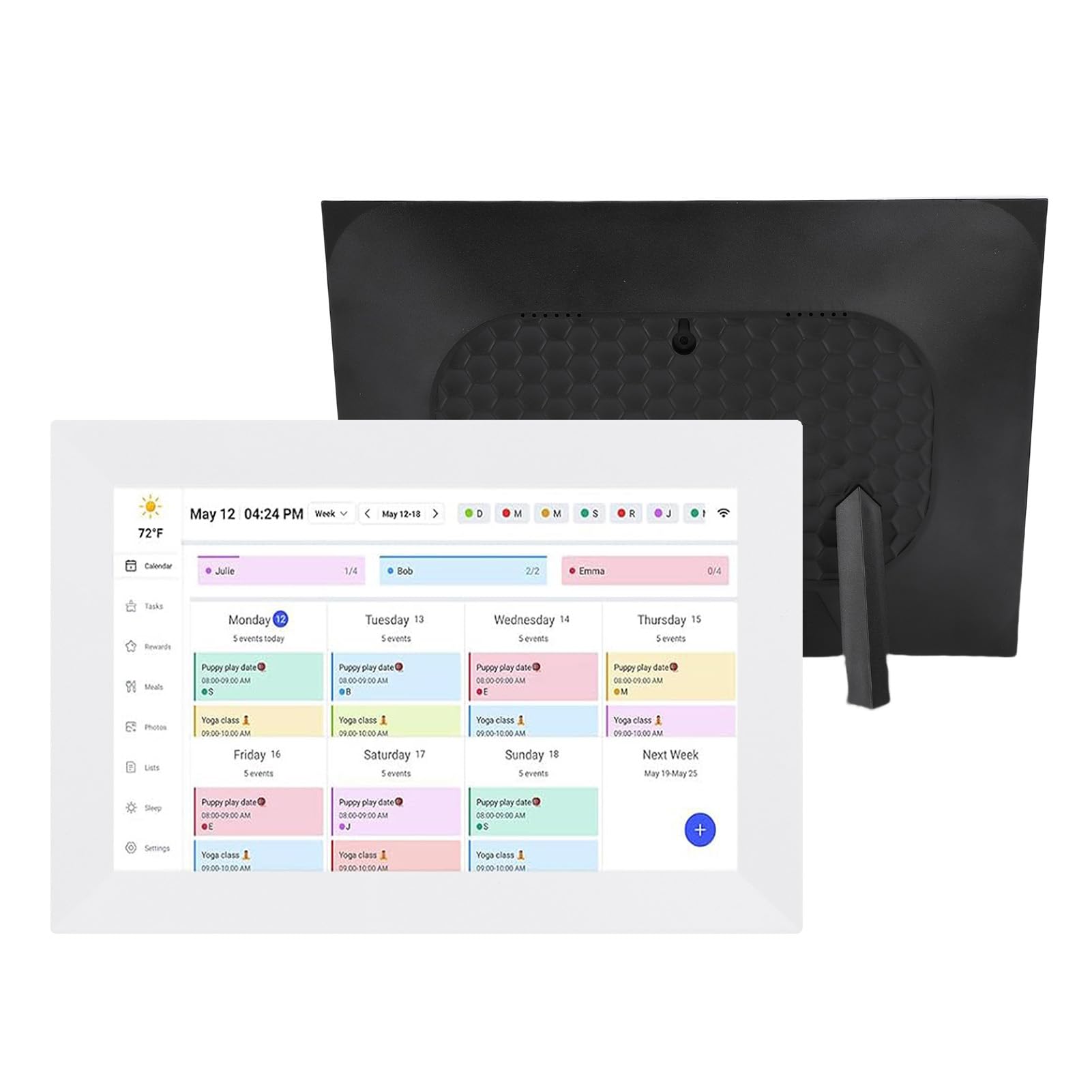 Bewinner 10.1 Inch Smart Digital Calendar, Electronic Chore Chart & Planner with 1080P IPS Touchscreen, Interactive Display for Family Schedules Organizing (UK Plug)