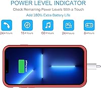Vista 4 de BOVSRT Funda de batería para iPhone 13 Pro Max, 8500 mAh, funda protectora portátil delgada compatible con iPhone 13 Pro Max (6.7 pulgadas), funda
