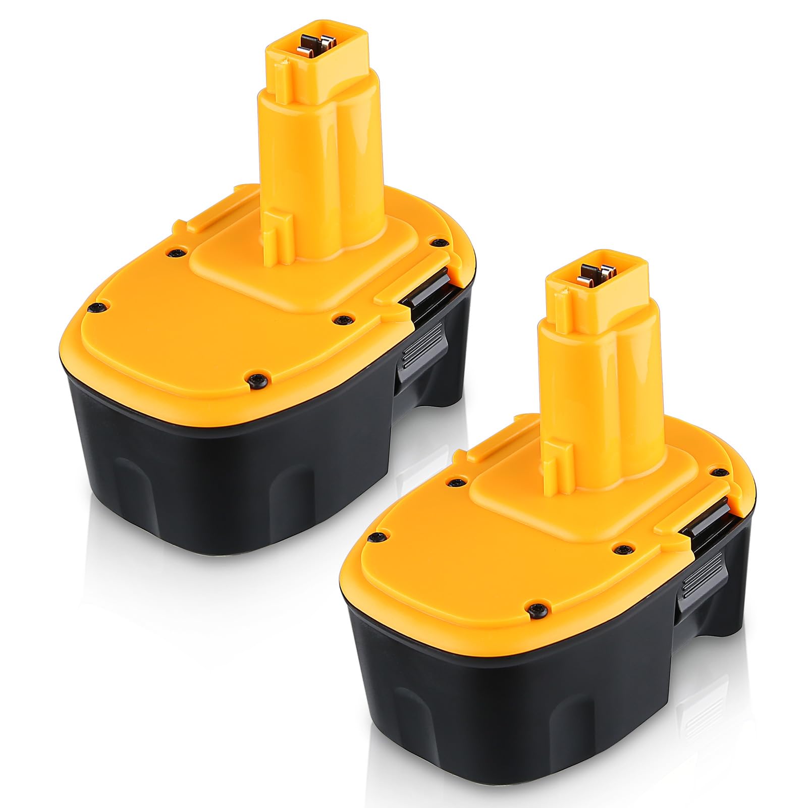 2Packs DC9091 4.8Ah 14.4V Ni-MH Battery Replacement for Dewalt 14.4V Battery Compatible with DW9094 DE9031 DE9038 DE9091 DE9092 DE9094 DE9502 Cordless Power Tools