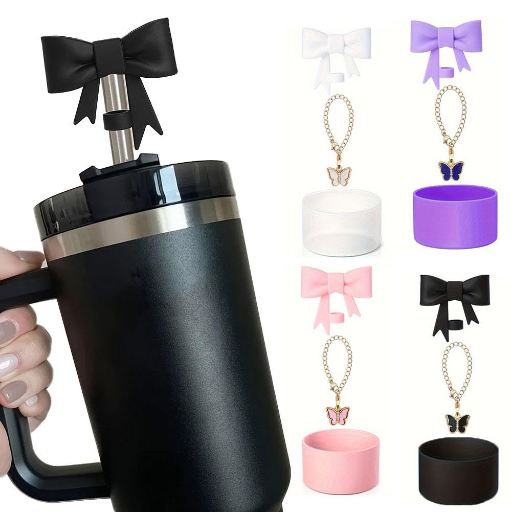 Gourde Stanley Lot De 6 Accessoires De Transport Pour Gobelets Stanley De 1200 Ml, 887 Ml, Compatibles Avec Poignu00e9e De Bouteille D'eau Stanley (bleu Gourde Stanley Avec Paille