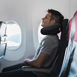 Oreiller noir en mousse de mémoire de cou de voyage Oreil pour l'avion et la tête de soutien Soft Portable U forme de cou oreiller pour avion, voiture & Utilisation au bureau