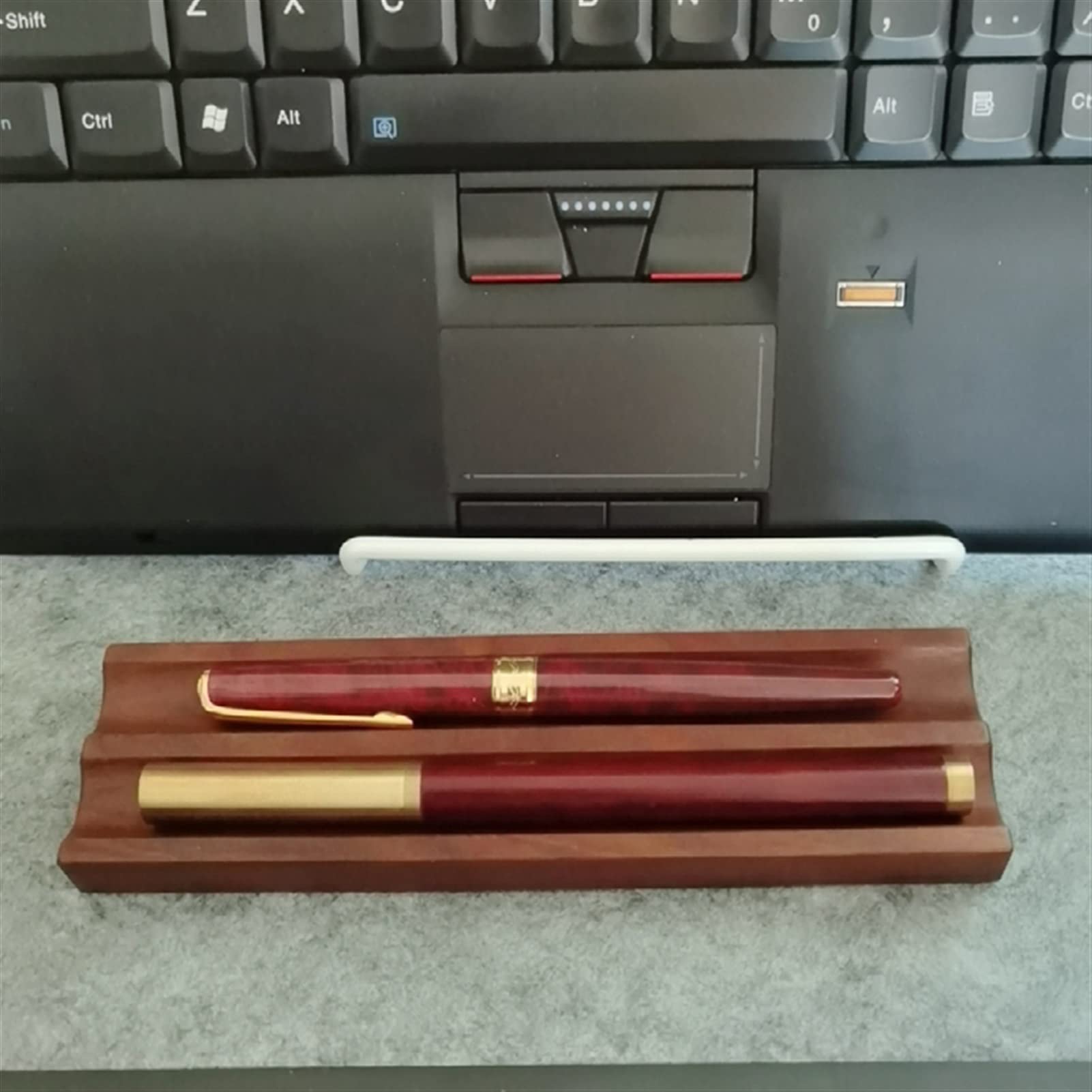 Pots à Crayons décoratifs de Bureau, boîte de Rangement en Bois pour stylos à 2 Compartiments, Pot à stylos, Peut contenir 2 stylos