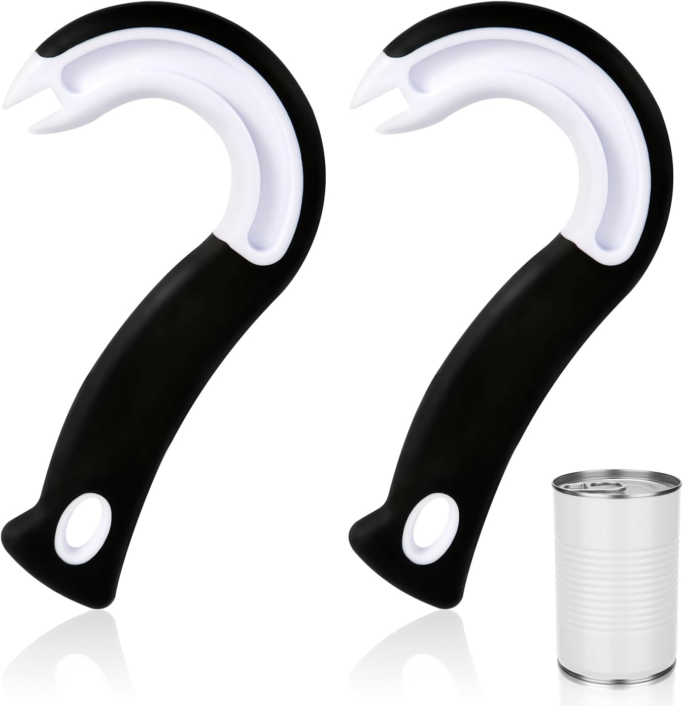 2pcs Easy Open Ring Pull Can Opener, Hook Can Opener Pull Tab NoSlip