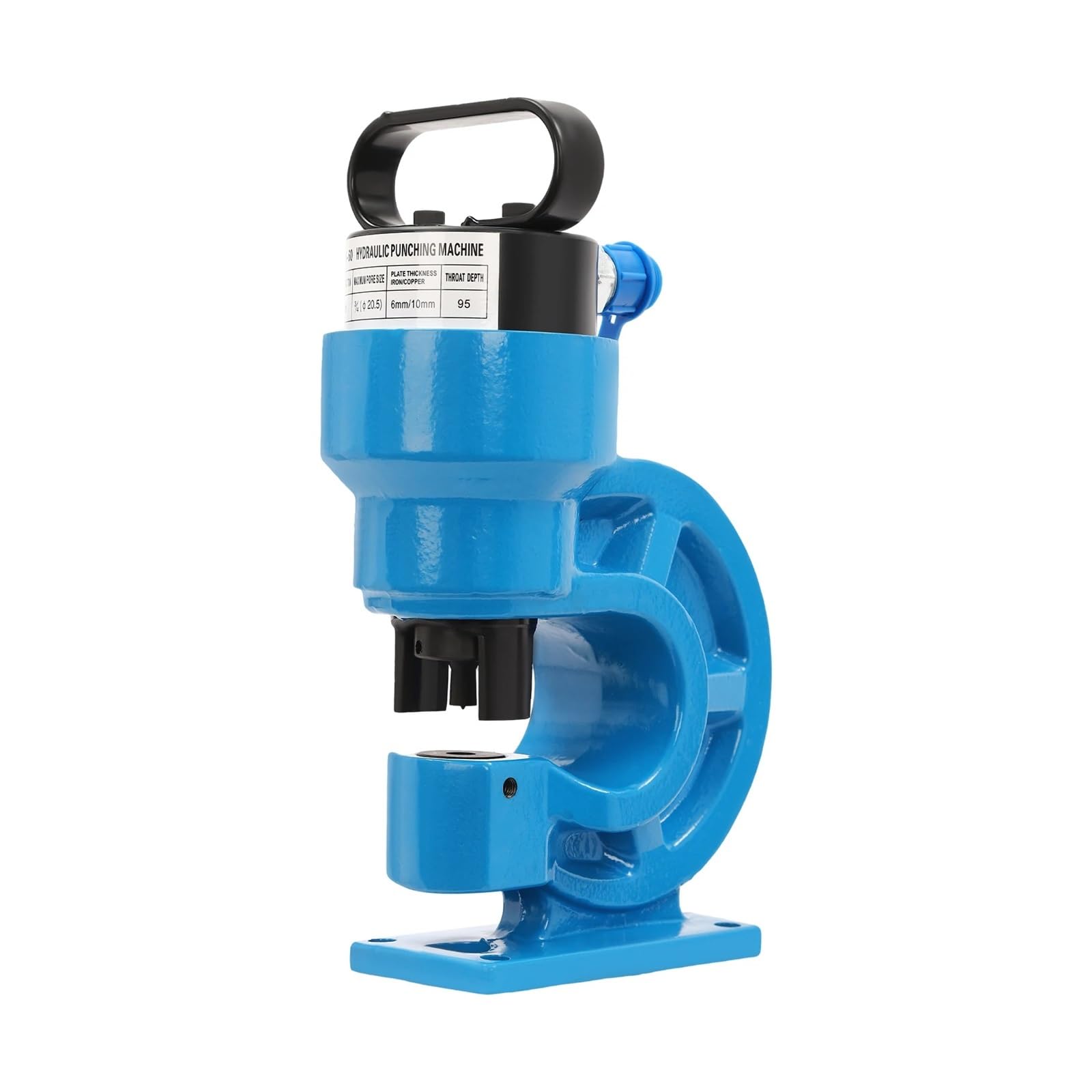 Mthckxjbsuz Blu Ch-60 Hydraulic Punching Machine With 4 Punching Dies Space Saving For Diy Enthusiasts(Blu)