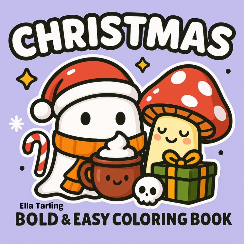 Cozy Christmas – A Hygge-Inspired Bold & Easy Coloring Book for Kids, Teens & Adults