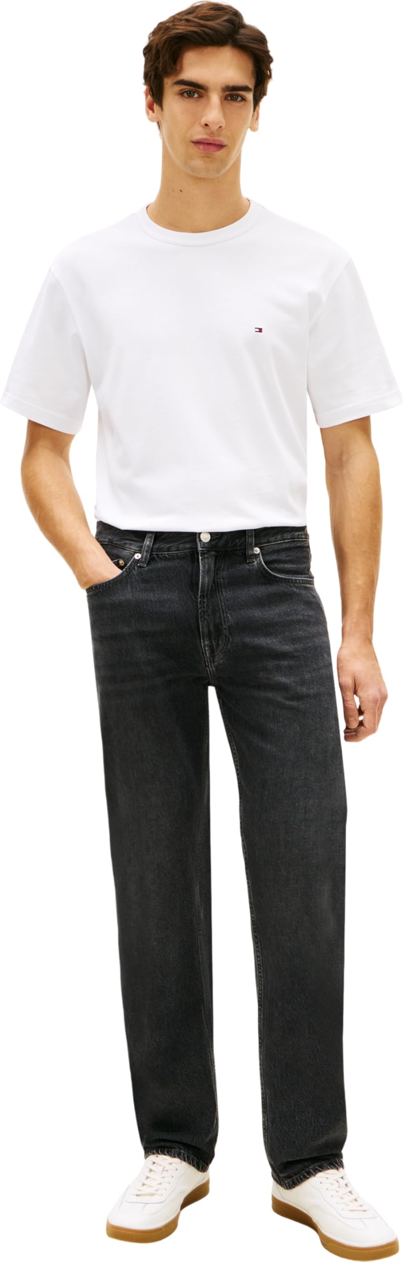 Tommy Hilfiger Regular Straight Dover Dex Black Mw0mw42325 - Prosty Mężczyźni