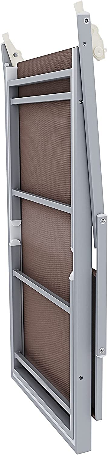 Coppia Di Lettini Prendisole Pieghevole In Alluminio 182 x 60 x 38 cm