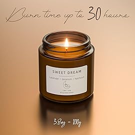 Birthday Gifts for Women, BOYUJK Sleep Candle Gifts for Women, Lavender Scented Candles Gift Set for Anxiety, Scented Candles Promotes Sleep and Relieves Stress, Relaxation Gift for Men