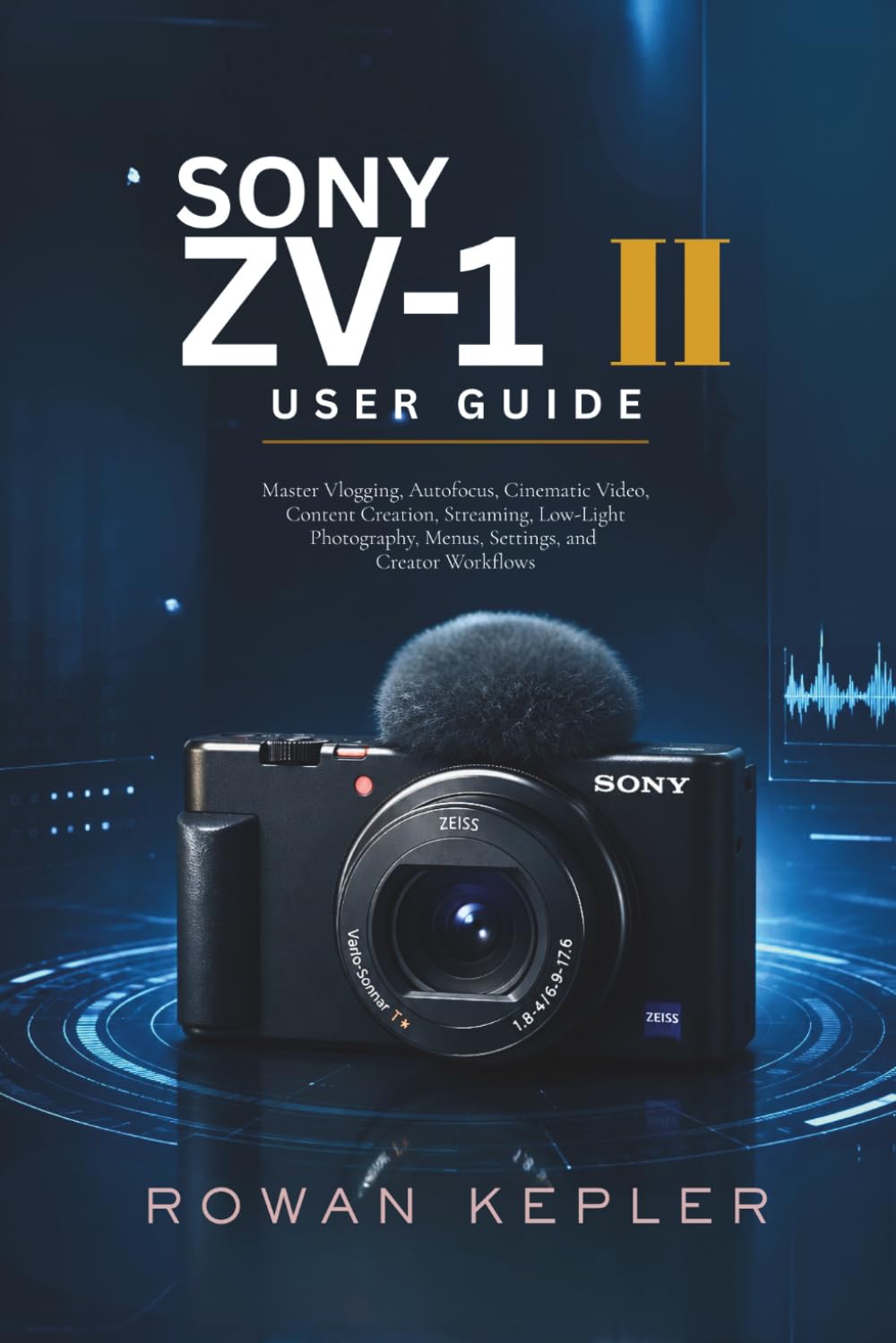 Sony ZV-1 II User Guide: Master Vlogging, Autofocus, Cinematic Video, Content Creation, Streaming, Low-Light Photography, Menus, Settings, and Creator Workflows