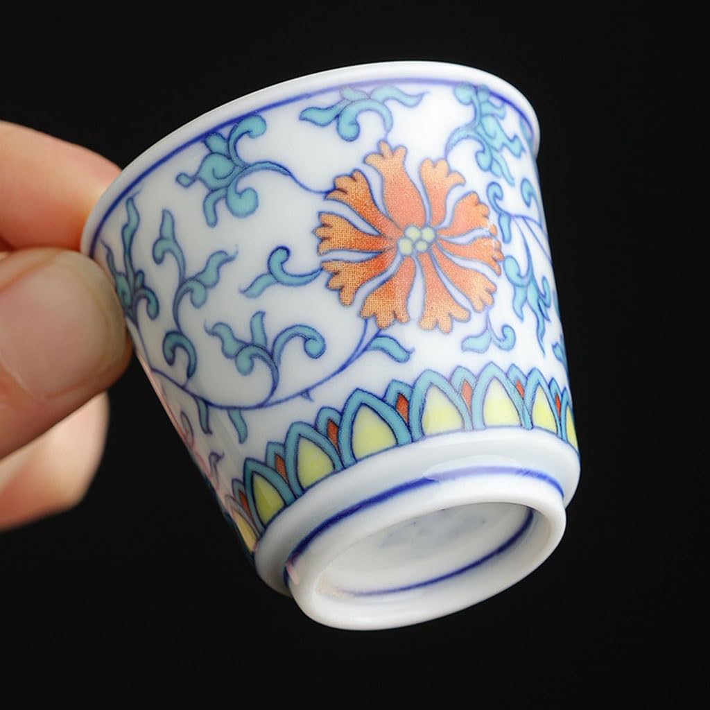 Filiżanka do herbaty chińska kuchnia filiżanka do herbaty właściciel domu kubek do herbaty ceramiczny pojedynczy kubek retro mały kubek do herbaty pojemnik do namaczania