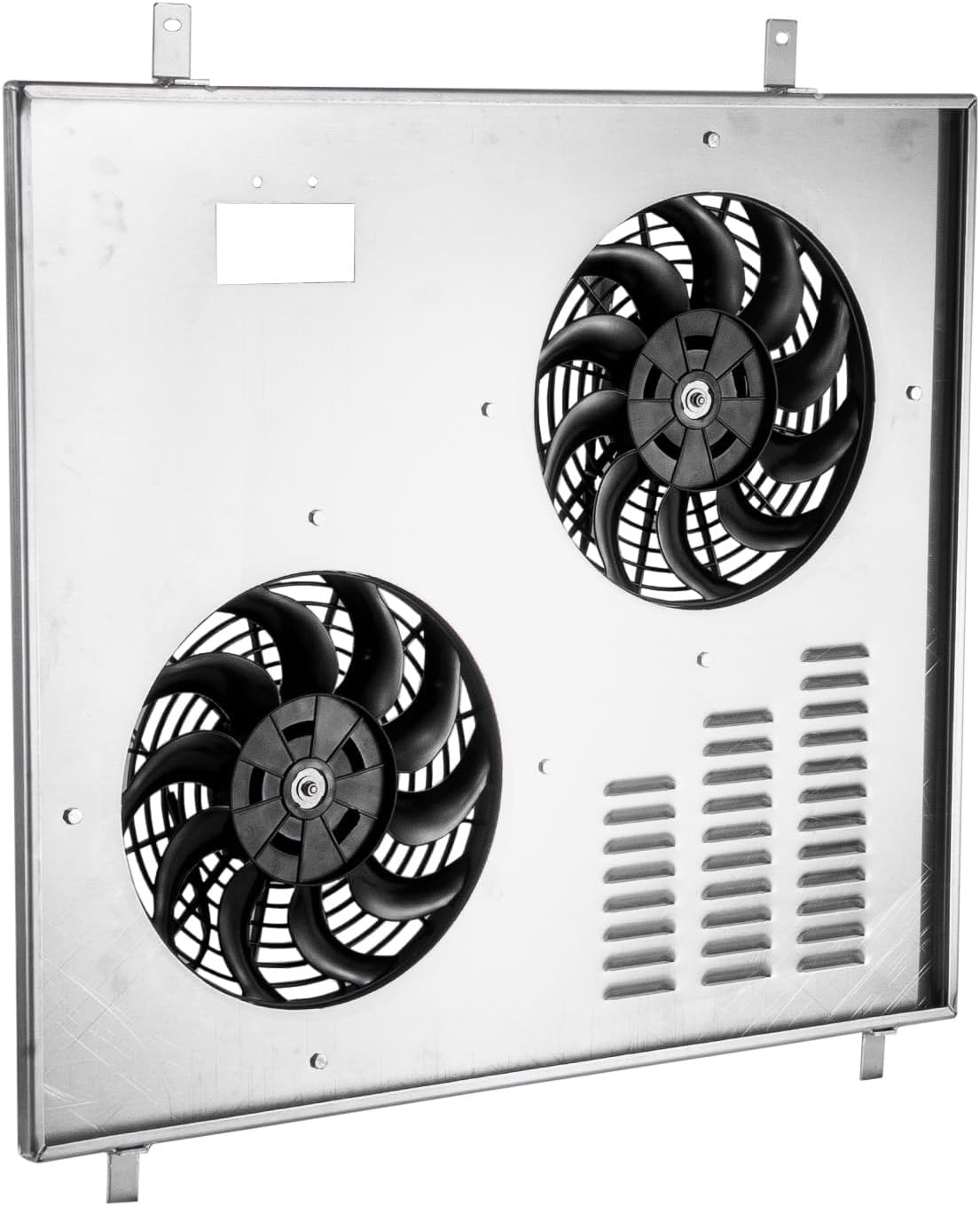 Aluminum Radiator Shroud Fan For 1999-2004 Ford F250 F350 F450 F550 6.8L 7.3L CC2171 Automotive Replacement Shroud Fan Relay kit 2000 2001 2002 2003