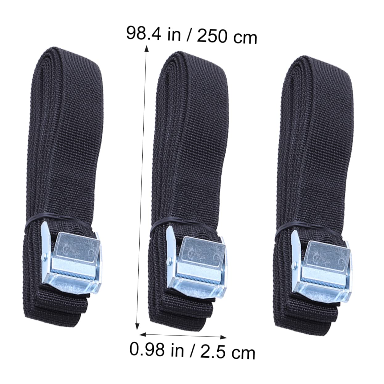 Mobestech 10 Pcs Lashing Straps with Steel Buckle Thick Nylon Quick Release Roof Rack Straps Tie Downs Car Roof