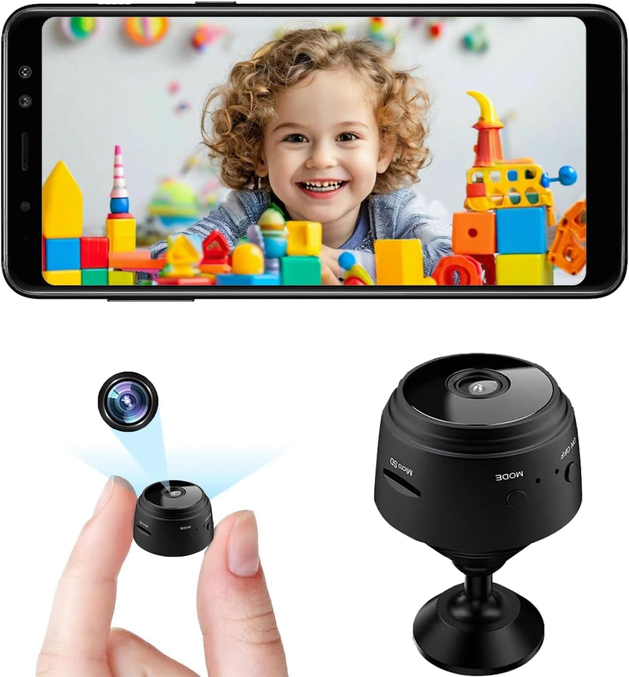 Clefairy 1080P Indoor Mini Hidden Camera Spy Wireless - 2025 Upgraded Nanny Camera - WiFi Wireless Small Camera - Home Security Camera for Pet, Baby - with Motion Detection, Night Vision, App Control-image-42