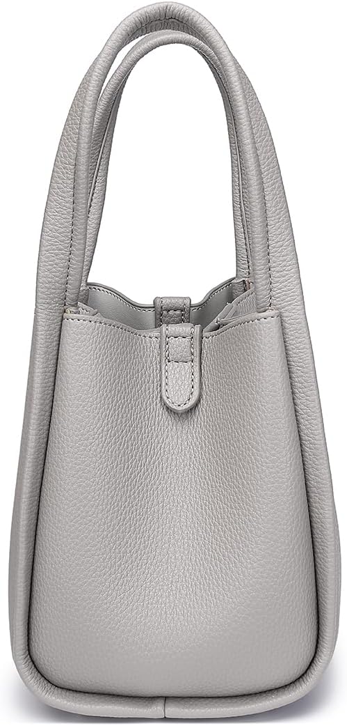 PU Leather Tote Bag Slouchy Handbag with Zipper Stylish for Women's - Image 8