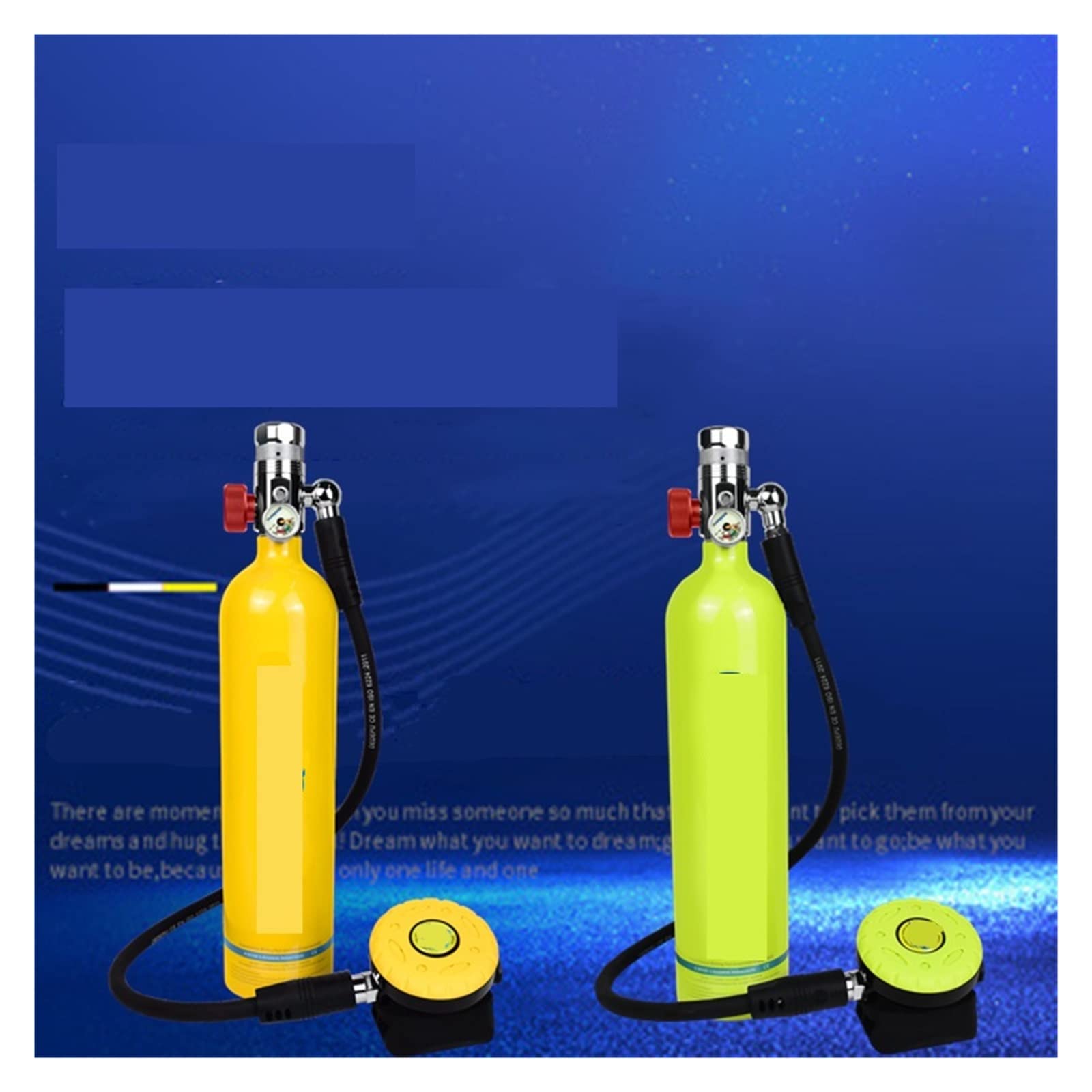 Mini zbiornik do nurkowania, rekreacja na świeżym powietrzu, respirator, podwodny pływanie, materiały do nurkowania, przenośny sprzęt do nurkowania do podwodnych poszukiwań, ratownictwa