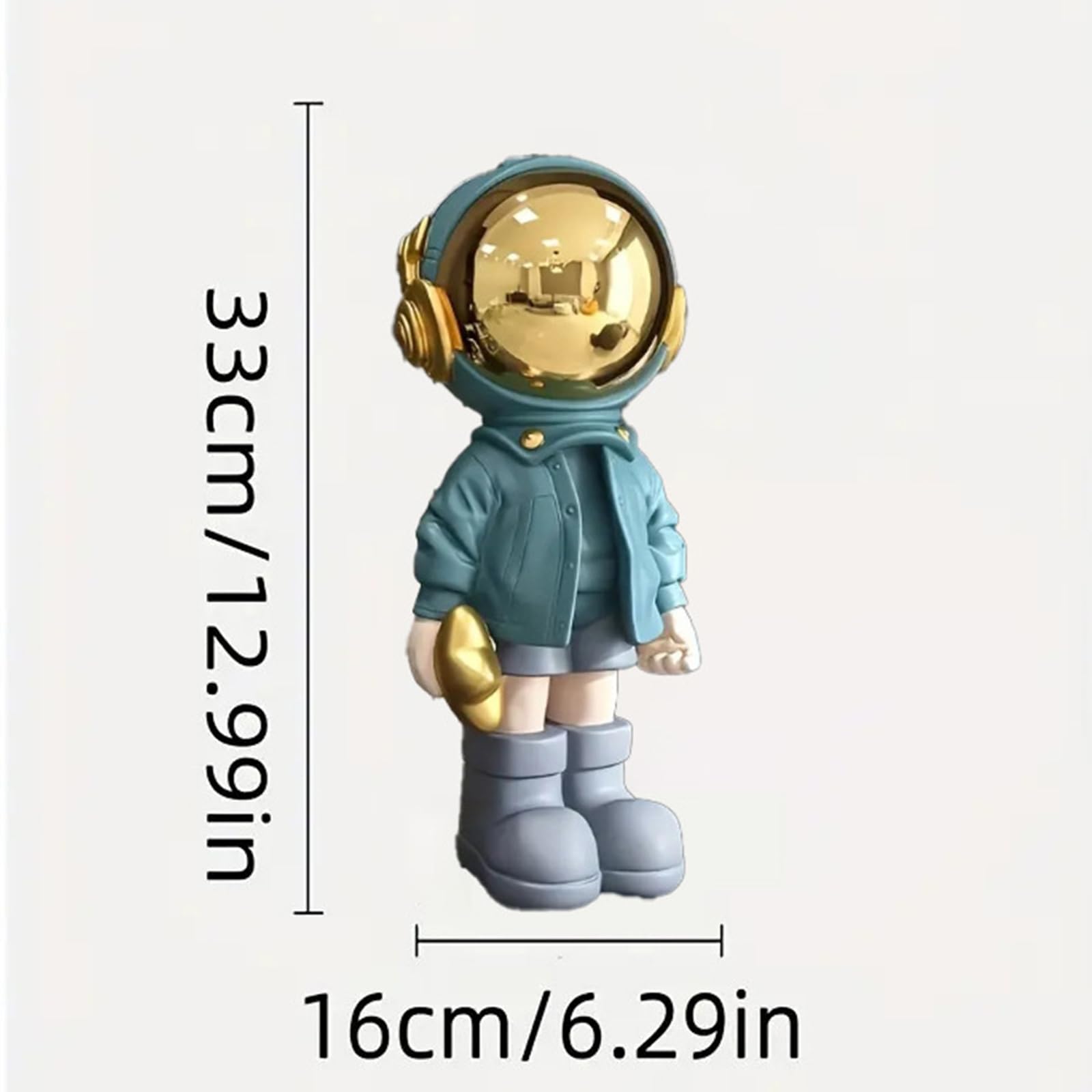 Estatua de astronauta de resina grande para decoración del hogar, estante de entrada, estante de escritorio