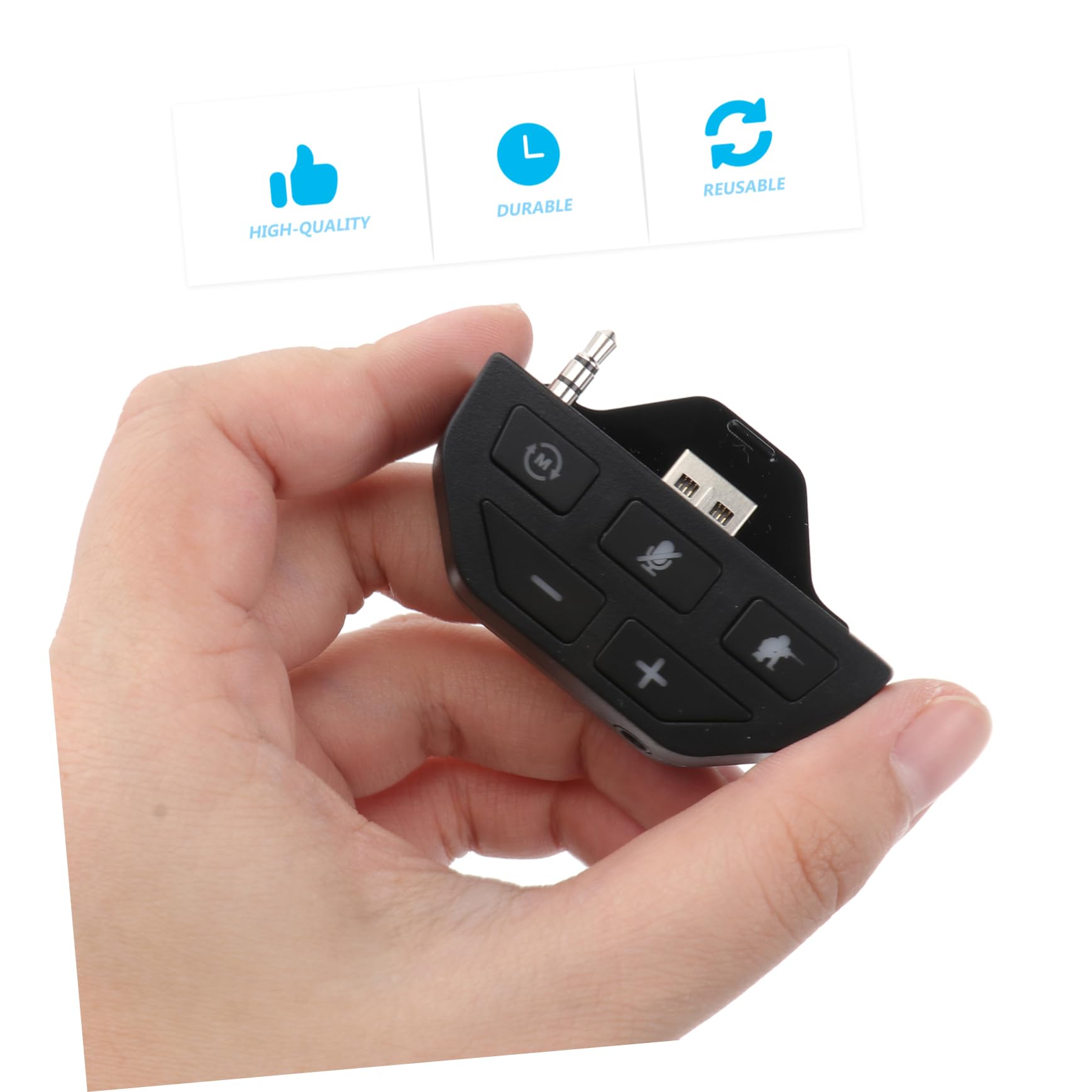 HEMOTON 2pezzi Adattatore Audio Per Cuffie Stereo Compatibile Controller e Resistente Facile Trasportare Per e