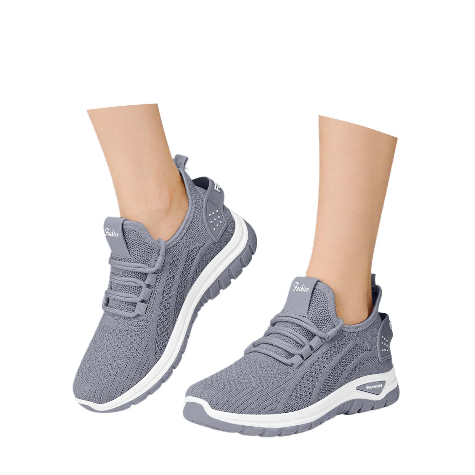 Sportschuhe Damen Leichte Orthopädische Sneaker Rutschfest Sommer Laufschuhe Turnschuhe Breite Füße Walkingschuhe Hallensportschuhe Mesh Atmungsaktiv Freizeitschuhe Fitnessschuhe