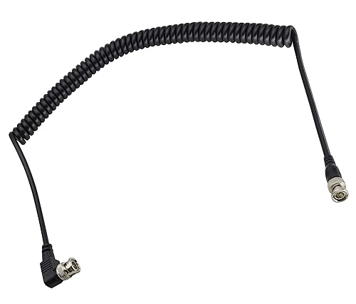 Miniatura 8 de BNC Cable de resorte de codo en ángulo recto BNC 90 codo macho a enchufe recto macho HD Q9 cable de video de vigilancia para cámaras de seguridad de