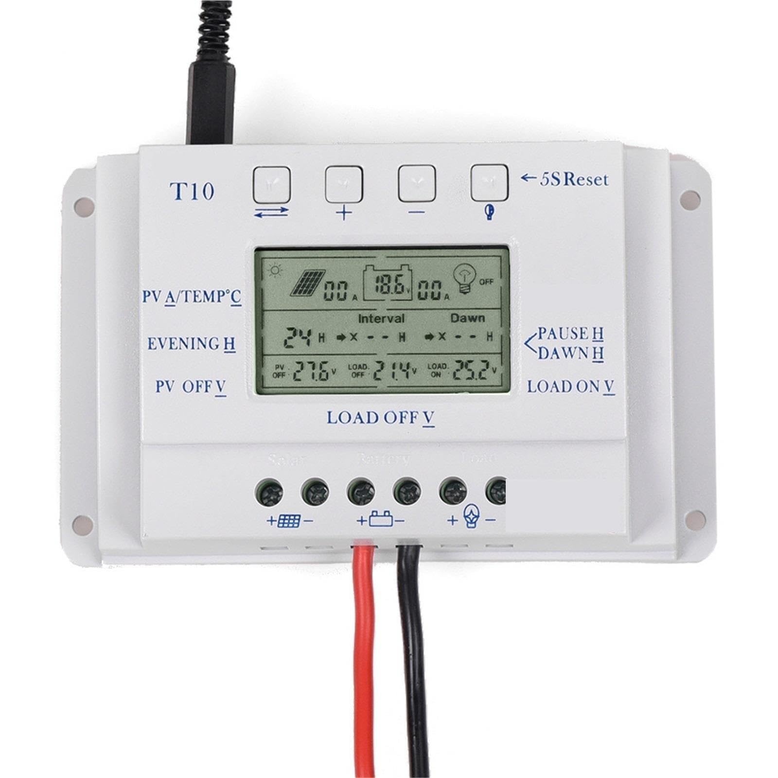 Contrôleur Solaire 10A 12/24V PWM