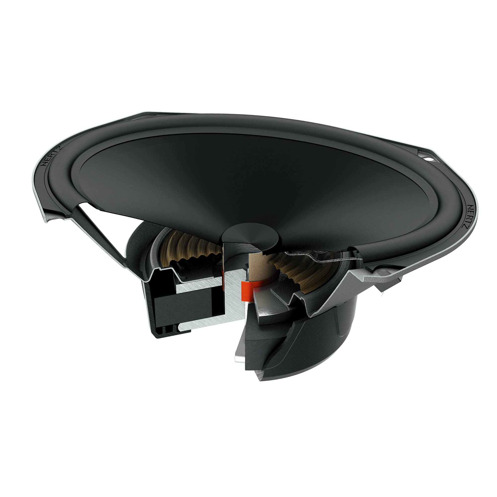 Hertz CPK 690 2-Wege-Komponentensystem 6x9", 360 W | Hochtöner 29 mm, inkl. Frequenzweiche, 120 W RMS, 4 Ohm, 92,5 dB