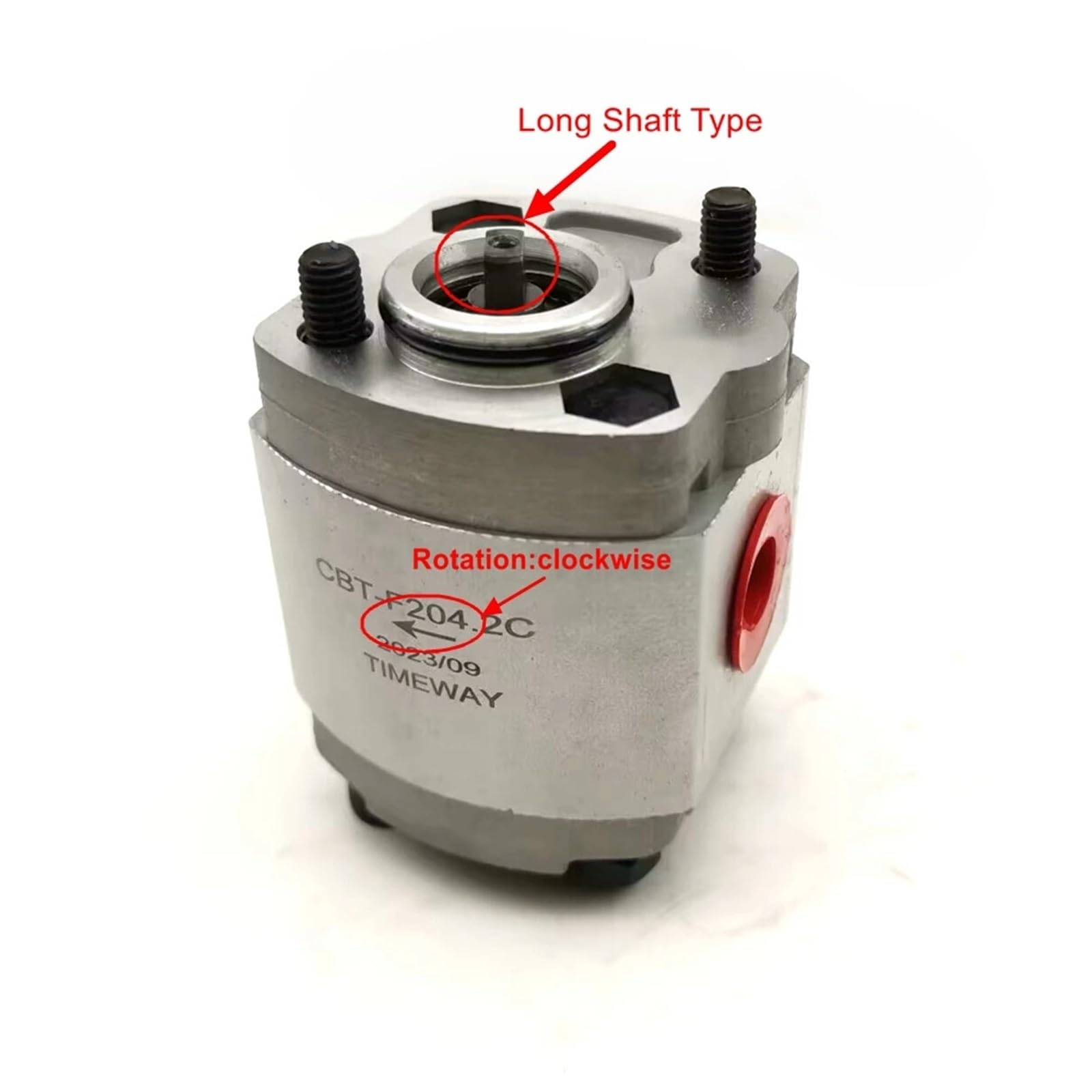Hochdruck Hydraulikpumpe CBT Hydraulikölpumpe CBT-F202.1C CBT-F203.2C CBT-F204.2C CBT-F205.8C CBT-F206.8C Langwellenausführung, Drehrichtung im Uhrzeigersinn Ölhydraulikpumpe(CBT-F205.8C)