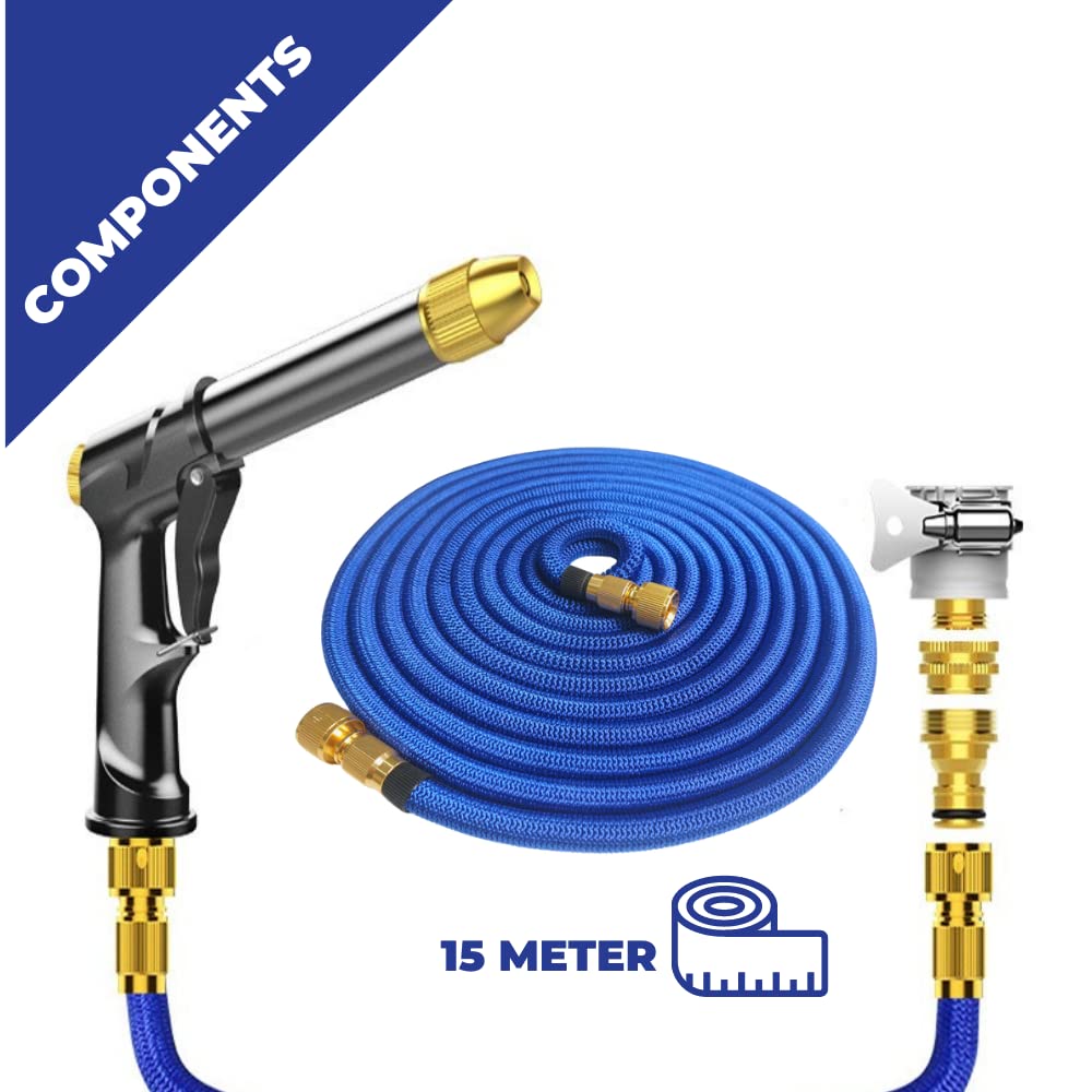 TUBO TUBO DA Giardino Espandibile Espandibile Lungo 75 Piedi 23 M Con Pistola A Spruzzo EUR 12 - Foto 2