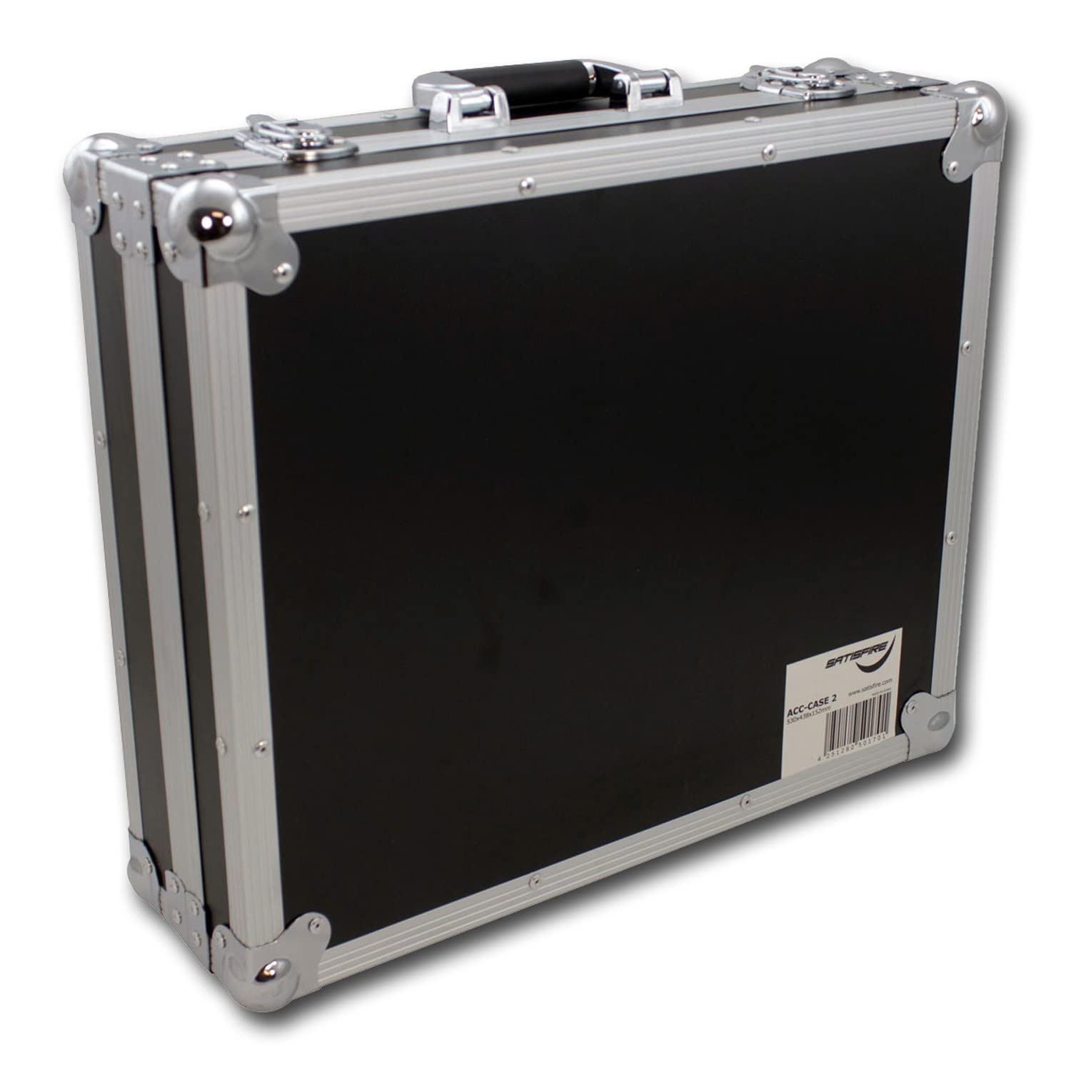 Flightcase universal Transportkoffer für Equipment, Werkzeug, technische Geräte | mit universell anpassbarem Schaumstoff | Schutzkiste, abschließbar | ACC-2 SATISFIRE