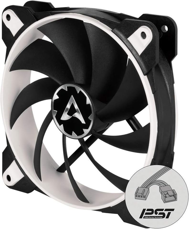 61+B7j0zK4L._AC_SL1000_ ARCTIC BioniX F120 - PC Fan, 120mm Gaming Case Fan with PWM Sharing Technology (PST), Quiet Motor, Computer, 200-1800 RPM - White