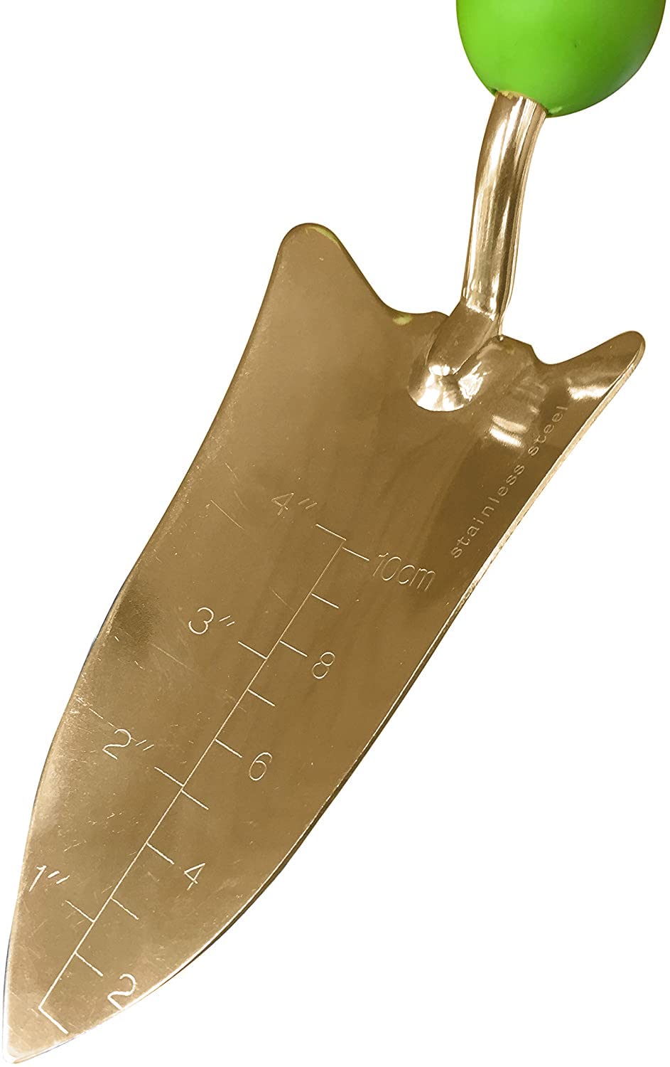 Garden Guru - Pala para trasplantar, acero inoxidable recubierto de titanio, resistente a la corrosión, agarre ergonómico, herramienta de pala de mano perfecta para jardinería, trasplante y excavación